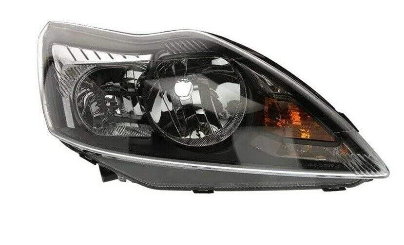 FD8028A Ford Focus Saloon 2008-2011 Headlight Headlamp W/ Motor Black Chrome Right Rh
