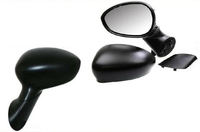 Fits Fiat 500 2008-2015 Door Wing Mirror Heated Electric Black Passenger Side - tradevehicleparts.co.uk