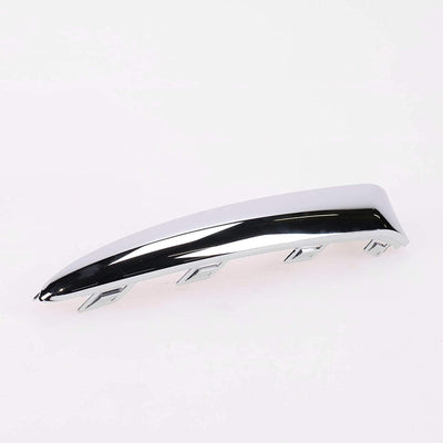 Fits Fiat 500 3 Door Hatchback/Cabriolet 2015- Front Bumper Moulding Chrome Driver Side Lounge Models - tradevehicleparts.co.uk
