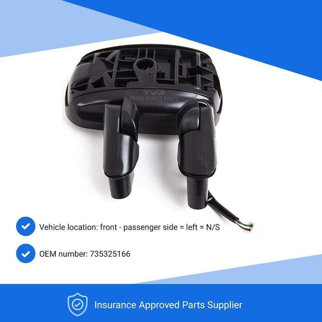 Fits Fiat Doblo 2001-2010 Door Wing Mirror Electric Heated Primed Passenger Side - image 2