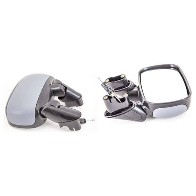 Fits Fiat Doblo 2001-2010 Door Wing Mirror Manual Primed Driver Side - tradevehicleparts.co.uk