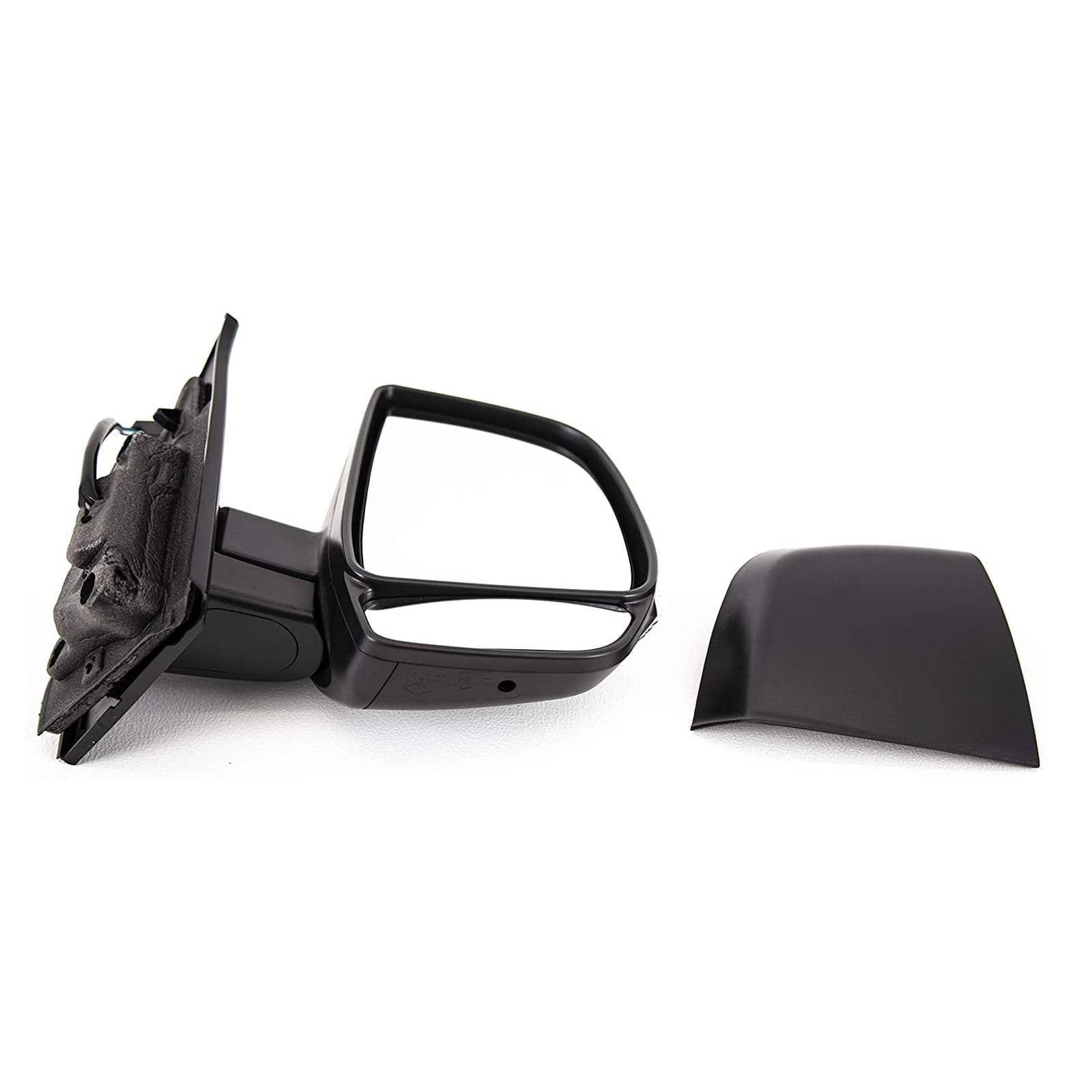 Fiat Doblo 2010-2015 Door Wing Mirror Electric Heated Black W/Ind Twin Glass Driver Side
