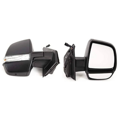 Fits Fiat Doblo 2010-2015 Door Wing Mirror Electric Heated Temp.S Black W/Ind Twin Glass Driver Side - tradevehicleparts.co.uk