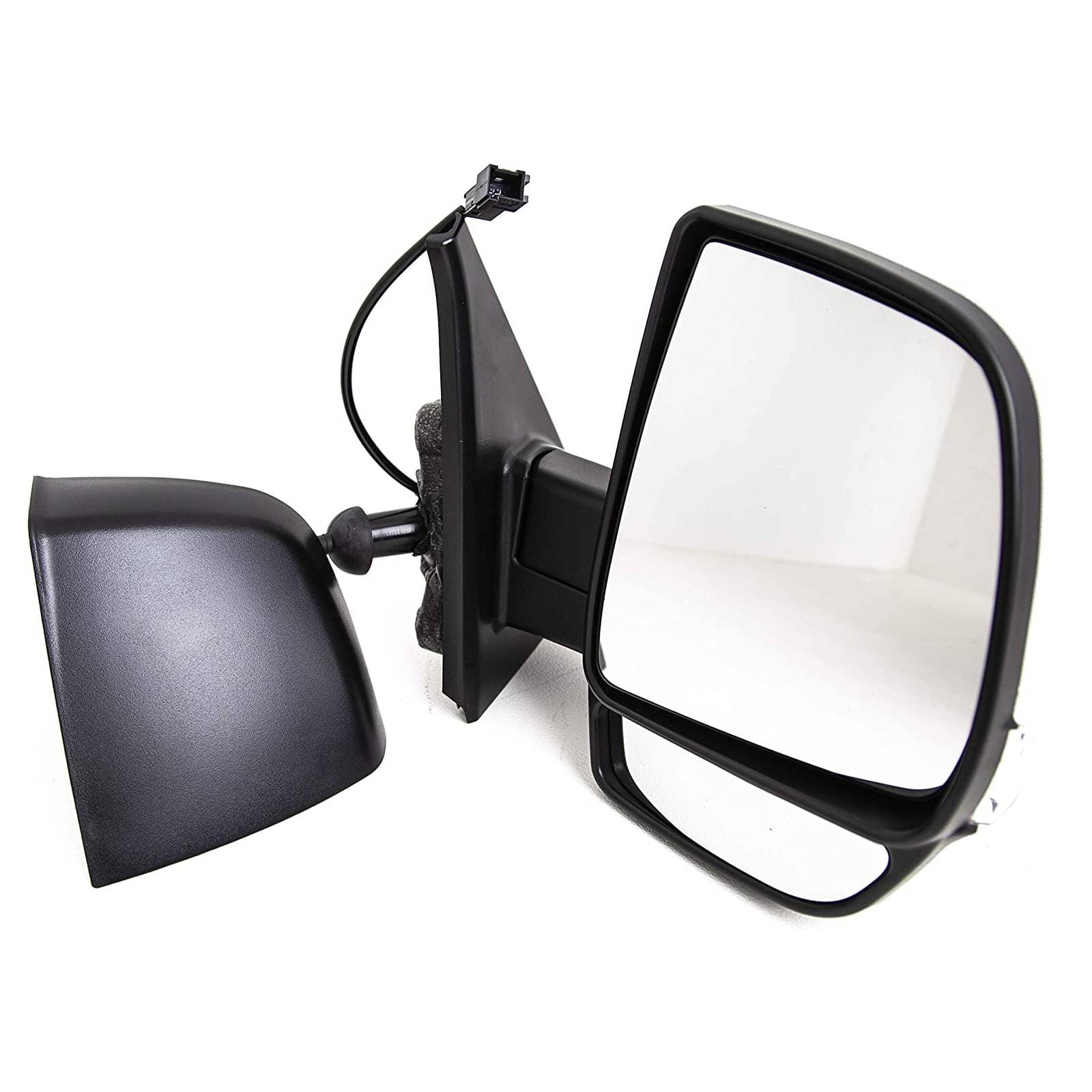 Fiat Doblo 2010-2015 Door Wing Mirror Manual Black W/Ind Twin Glass Driver Side