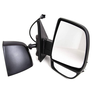 Fits Fiat Doblo 2010-2015 Door Wing Mirror Manual Black W/Ind Twin Glass Driver Side - tradevehicleparts.co.uk