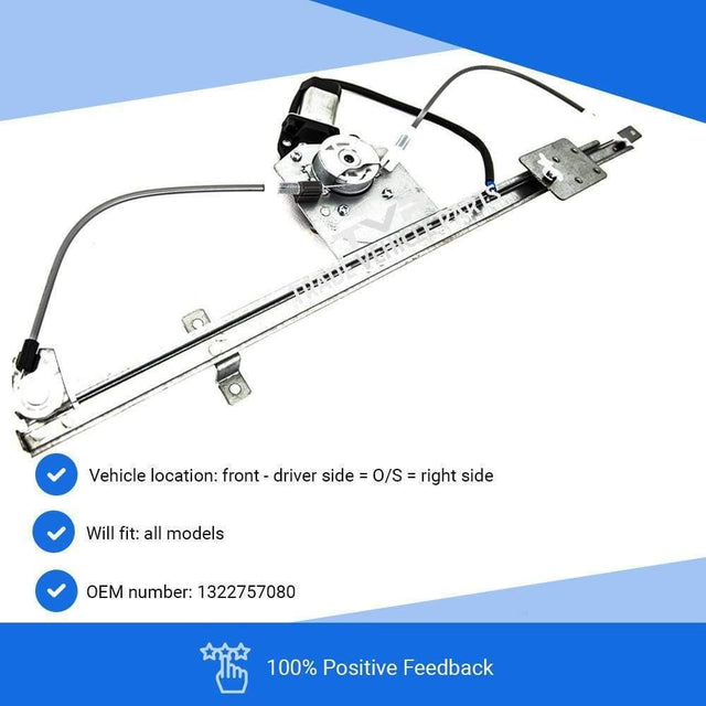 Fits Fiat Ducato 2002-2006 Front Window Regulator Electric W/Motor Driver Side - image 3
