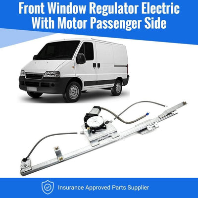 Fits Fiat Ducato 2002-2006 Front Window Regulator Electric W/Motor Passenger Side - tradevehicleparts.co.uk