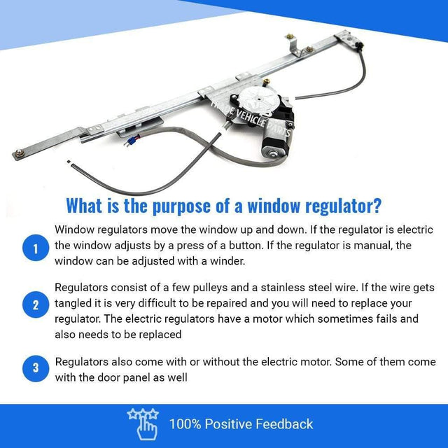 Fits Fiat Ducato 2002-2006 Front Window Regulator Electric W/Motor Passenger Side - image 3