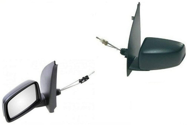 Fits Fiat Panda 2004-2010 Door Wing Mirror Manual Black Passenger Side - image 2