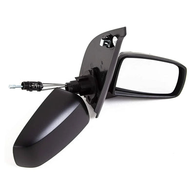 Fits Fiat Panda 2004-2010 Door Wing Mirror Manual With Black Cover Driver Side - tradevehicleparts.co.uk