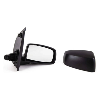 Fits Fiat Panda 2004-2011 Door Wing Mirror Manual Black Cover Driver Side - tradevehicleparts.co.uk