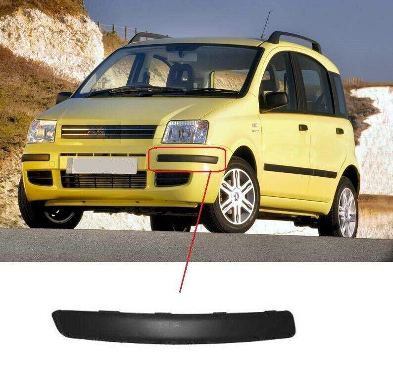 Fiat Panda 2004-2011 Front Bumper Moulding Black Textured Passenger Side