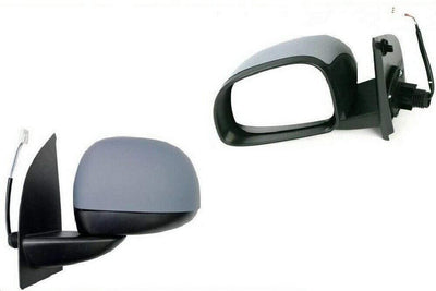 Fits Fiat Panda 2009-2011 Door Wing Mirror Electric Primed-Gray Passenger Side - tradevehicleparts.co.uk