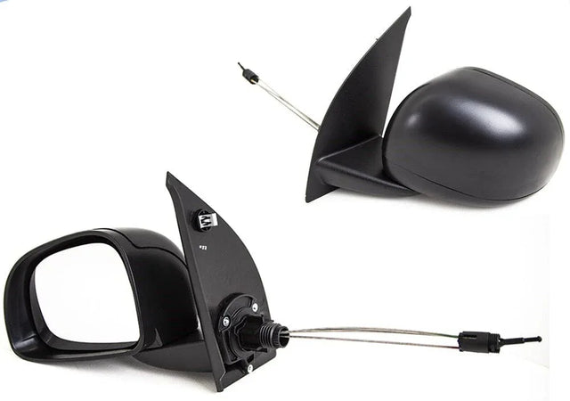 Fits Fiat Panda 2010-2012 Door Wing Mirror Manual With Black Cover Passenger Side - image 2