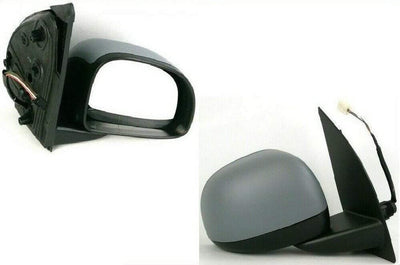 Fits Fiat Panda 2012- Door Wing Mirror Electric Heated Primed-Gray Driver Side - tradevehicleparts.co.uk