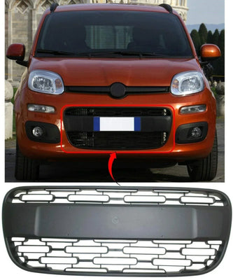 Fits Fiat Panda 2012- Front Bumper Grille Lower Centre - tradevehicleparts.co.uk