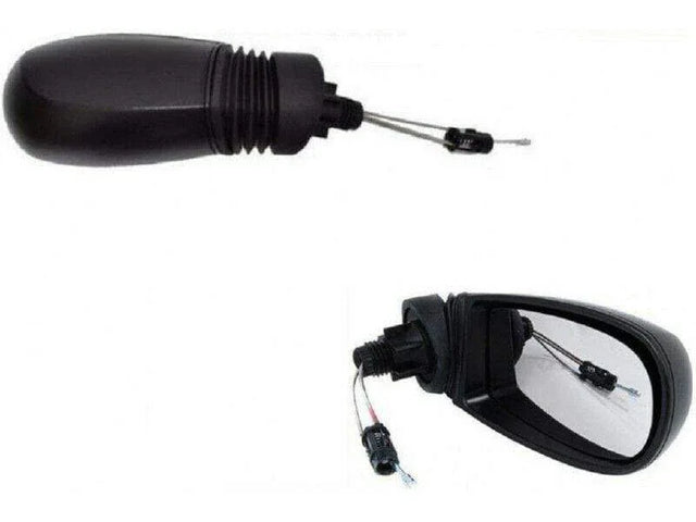 Fits Fiat Punto 1999-2006 Door Wing Mirror Manual Black Driver Side - image 2