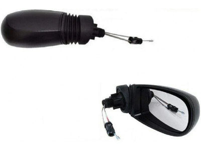 Fits Fiat Punto 1999-2006 Door Wing Mirror Manual Black Driver Side - tradevehicleparts.co.uk
