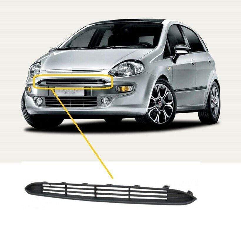 Fiat Punto Evo 2010- Front Upper Centre Grille Mat-Black