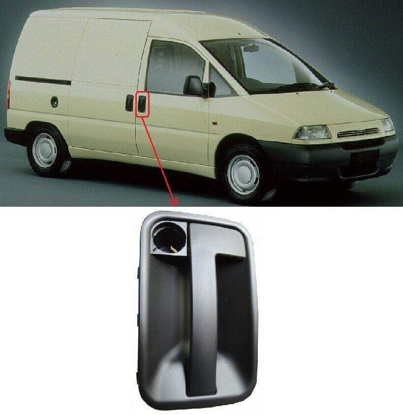 Fiat Scudo 1995-2003 Front Door Handle Outside Mat-Black Driver Side