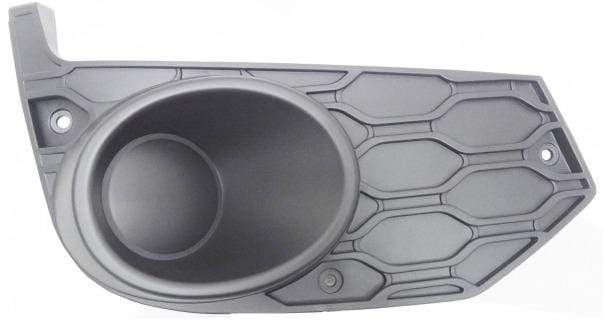 Fits Iveco Daily 2014- Front Bumper Fog Grille Without Fog Lamp Hole Mat Black Driver Side