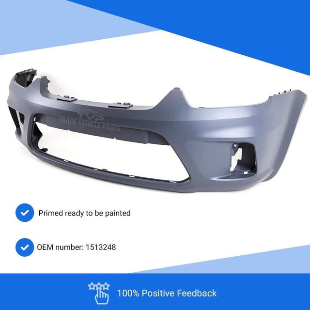Fits Ford C-Max 2007-2010 Front Bumper Primed No Pdc Or Washer Holes - image 2
