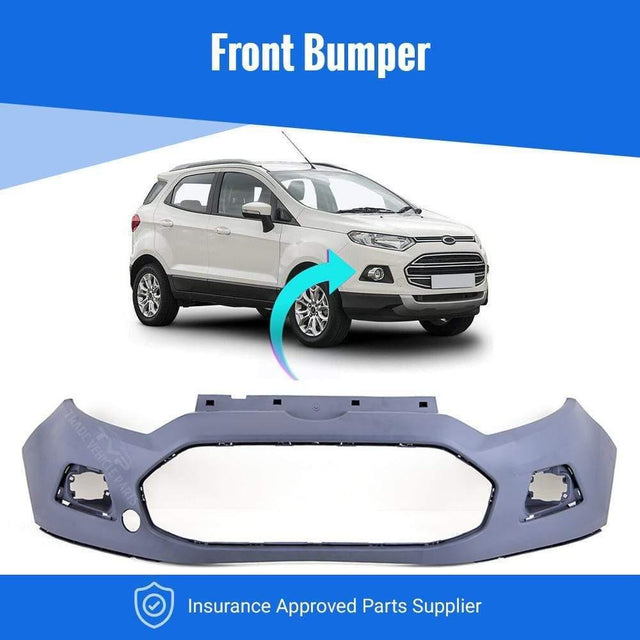Fits Ford Ecosport 2014-2018 Front Bumper Primed No Pdc Or Washer Holes - image 2