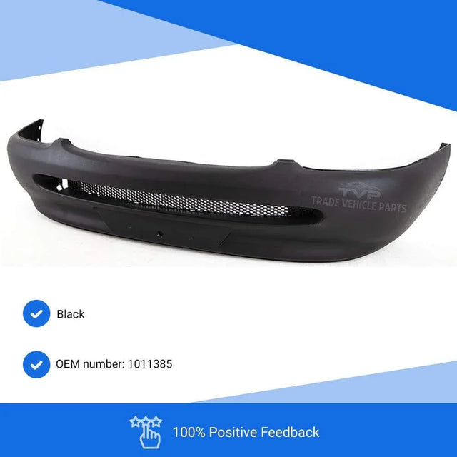 Fits Ford Escort 1995-2001 Front Bumper Primed With Grille No Fog Holes No Pdc Holes - image 2