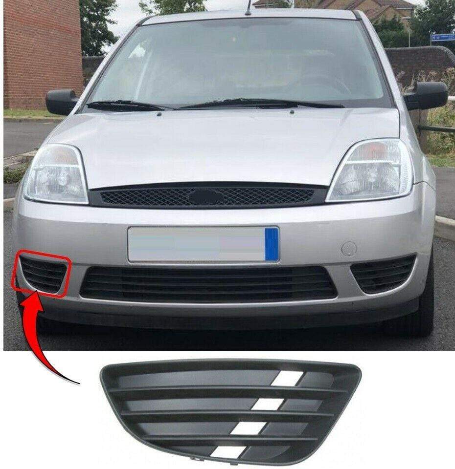 Ford Fiesta 2002-2006 Driver Side Front Bumper Fog Grille Without Fog Hole