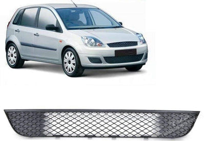 Fits Ford Fiesta 2006-2008 Front Lower Centre Bumper Grille Mat-Gray  - tradevehicleparts.co.uk