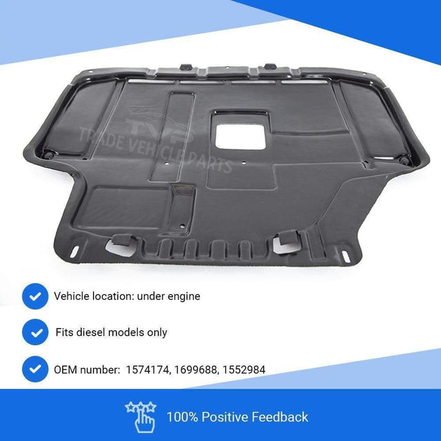 Fits Ford Fiesta 2008-2012 Engine Undertray Cover No Particulate Filter Diesel Models - image 3