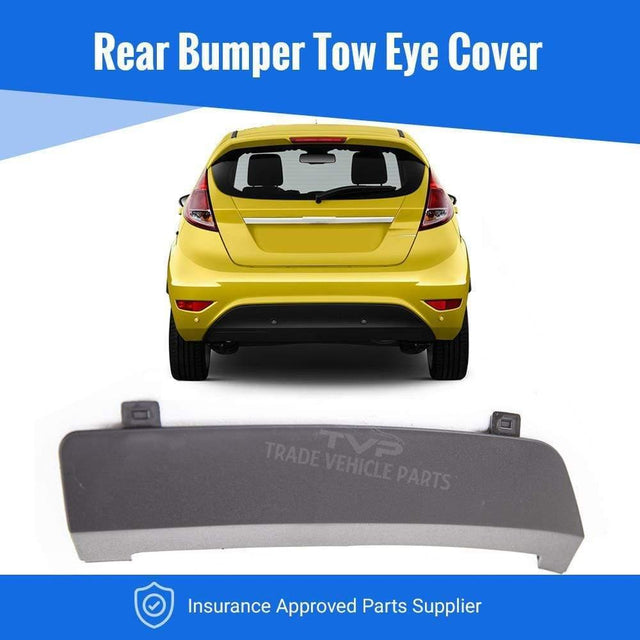 Fits Ford Fiesta 2008-2012 Rear Bumper Towing Eye Cover Black - image 2