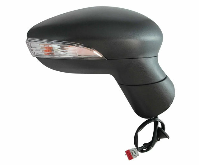 Fits Ford Fiesta 2013-2017 Door Wing Mirror Heated Electric Indicator Black Tex Cover Driver Side - image 2