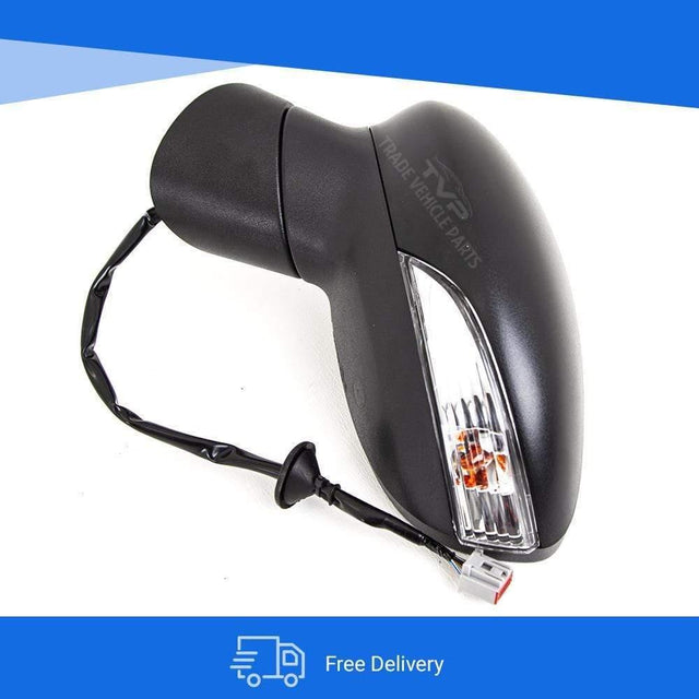 Fits Ford Fiesta 2013-2017 Door Wing Mirror Heated Electric Indicator Black Tex Cover Passenger Side - image 6