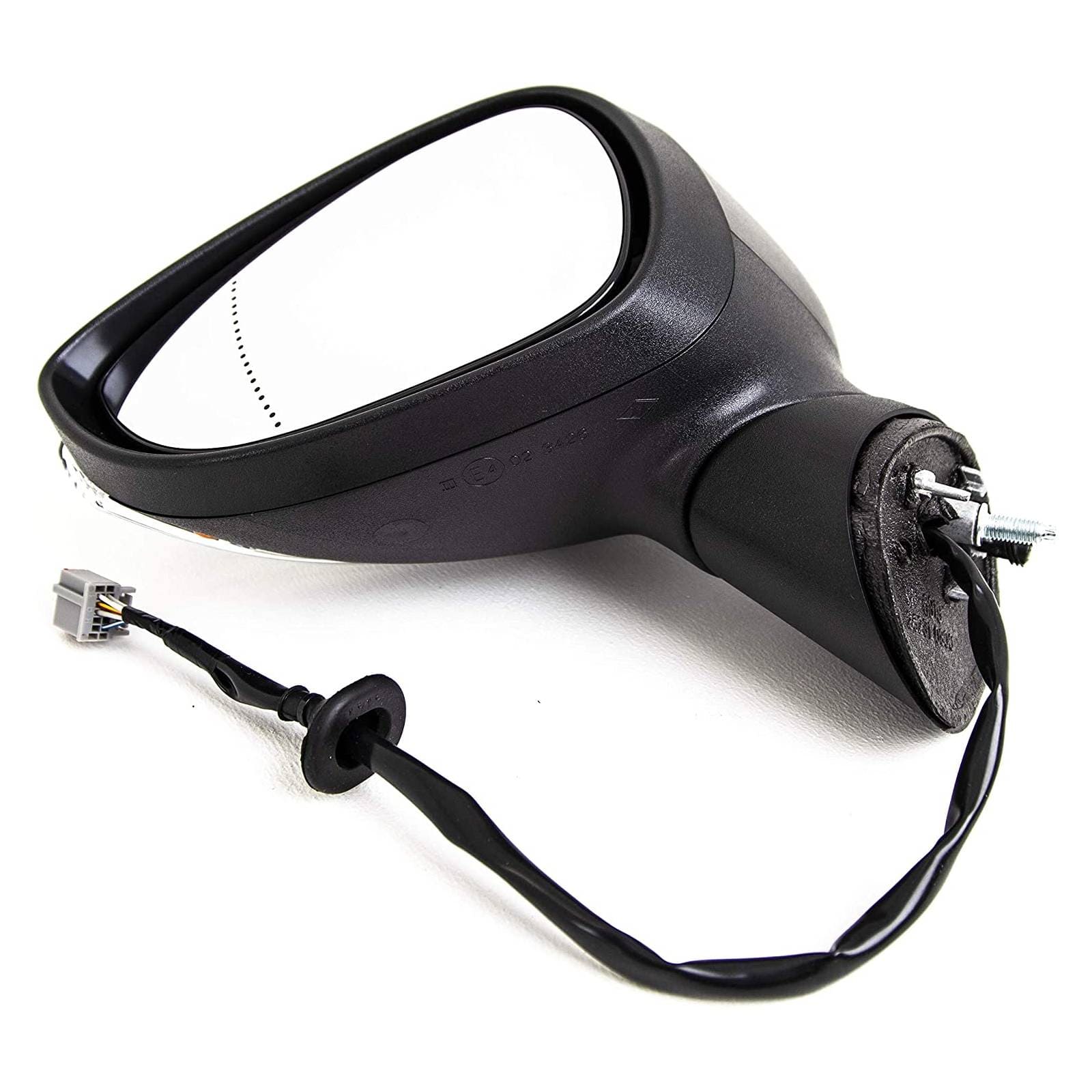 Ford Fiesta 2013-2017 Door Wing Mirror Heated Electric Indicator Black Tex Cover Passenger Side