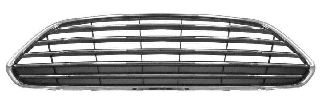 Fits Ford Fiesta 2013-2016 Front Bumper Centre Grille Upper Mat Black W ...