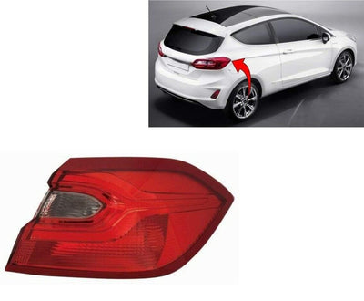 Fits Ford Fiesta 2017- Rear Light Lamp Outer Section Driver Side - tradevehicleparts.co.uk