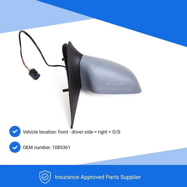 Fits Ford Fiesta Mk4 1996-1999 Door Wing Mirror Electric Heated Primed Driver Side - image 3