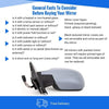 Fits Ford Fiesta Mk6 2002-2005 Door Wing Mirror Electric Heated Primed Passenger Side thumbnail