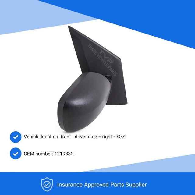 Fits Ford Fiesta Mk6 2002-2005 Door Wing Mirror Electric Heated Textured Driver Side - image 3