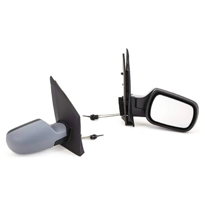 Fits Ford Fiesta Mk6 2002-2005 Door Wing Mirror Manual Primed Driver Side - tradevehicleparts.co.uk