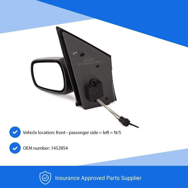 Fits Ford Fiesta Mk6 2002-2005 Door Wing Mirror Manual Primed Passenger Side - image 3