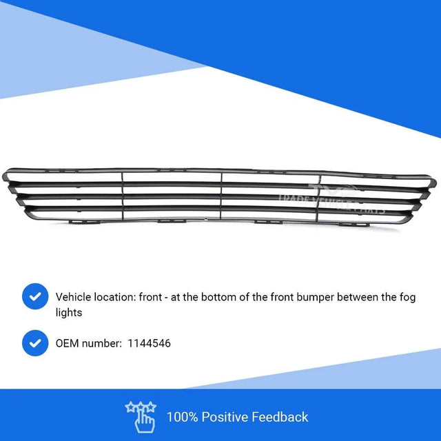 Fits Ford Fiesta Mk5 2002-2006 Front Bumper Lower Centre Grille - image 3