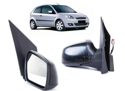 Fits Ford Fiesta Mk6 2005-2008 Door Wing Mirror Electric Heated Primed Driver Side - tradevehicleparts.co.uk