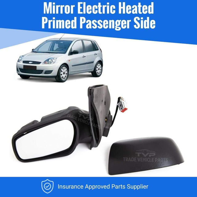 Fits Ford Fiesta Mk6 2005-2008 Door Wing Mirror Electric Heated Primed Passenger Side - image 2
