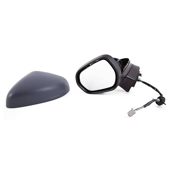 Fits Ford Fiesta Mk8 2017- Door Wing Mirror Electric Heated With Indicator 6 Pins Primed Cover Passenger Side