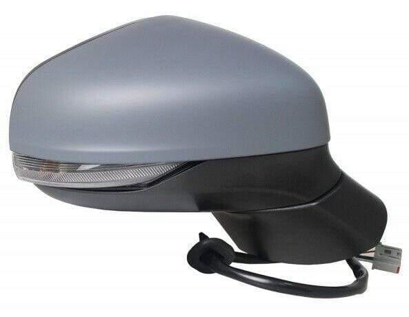 Fits Ford Fiesta Mk8 2017- Door Wing Mirror Electric Heated With Indicator 6 Pins With Primed Cover Driver Side - image 2