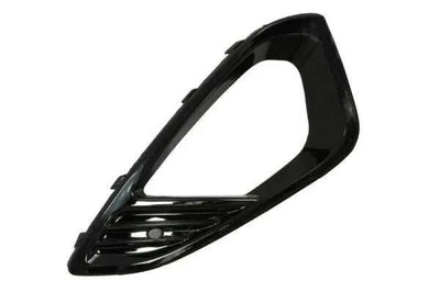Fits Ford Fiesta Mk8 2017- Front Bumper Fog Grille With Fog Lamp Hole Painted Black Passenger Side - tradevehicleparts.co.uk