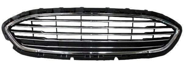 Fits Ford Fiesta Mk8 2017- 2021 Front Grille Slatted Type With Chrome Slats & Chrome Surround Standard Models Petrol