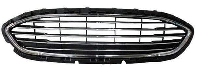 Fits Ford Fiesta Mk8 2017- 2021 Front Grille Slatted Type With Chrome Slats & Chrome Surround Standard Models Petrol - tradevehicleparts.co.uk